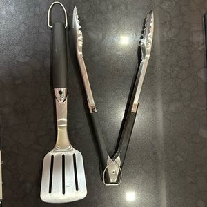 Weber Tongs and Spatula Grill Set